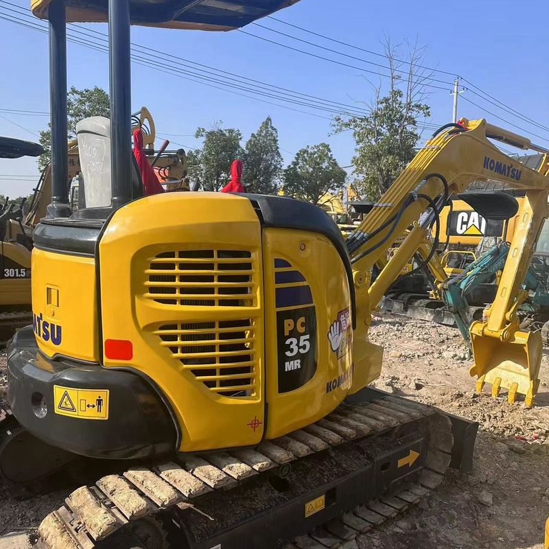 Excavadora Komatsu usada PC35 De segunda mão 3,5 toneladas Pequeno tipo Mini Excavadora Crawler