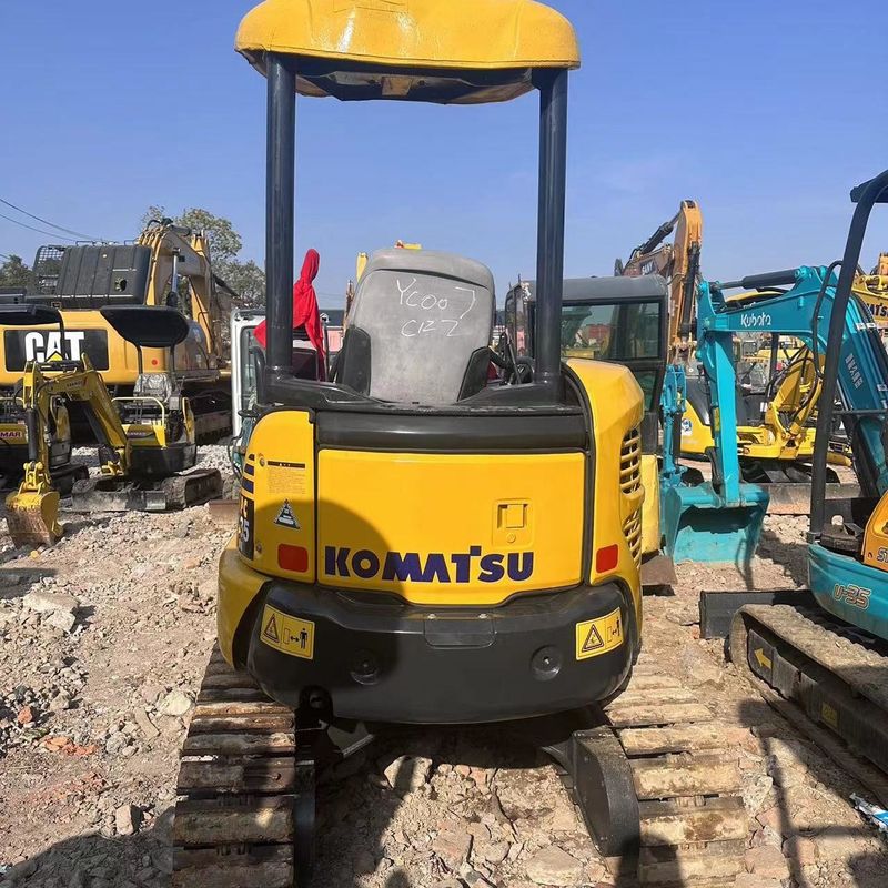Excavadora Komatsu usada PC35 De segunda mão 3,5 toneladas Pequeno tipo Mini Excavadora Crawler