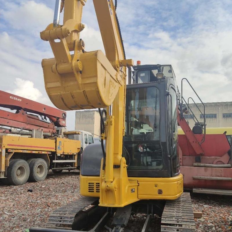 Excavadora Komatsu usada PC55 de segunda mão de 5,5 toneladas Pequena espécie Mini Excavadora Crawler