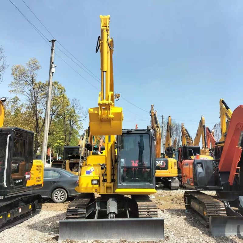 Excavadora Komatsu PC70 de segunda mão Mini Excavadora de pequeno porte de 7 toneladas