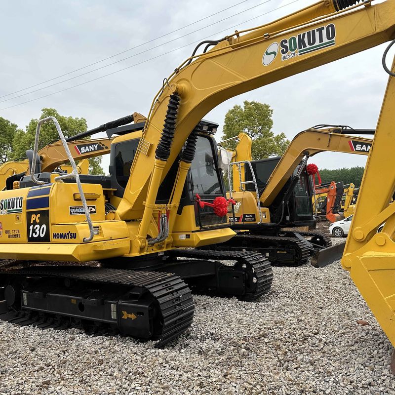 Sencondhand Komatsu Digger PC130 Excavadora de pequeno tipo de 13 toneladas