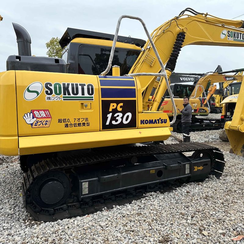 Sencondhand Komatsu Digger PC130 Excavadora de pequeno tipo de 13 toneladas