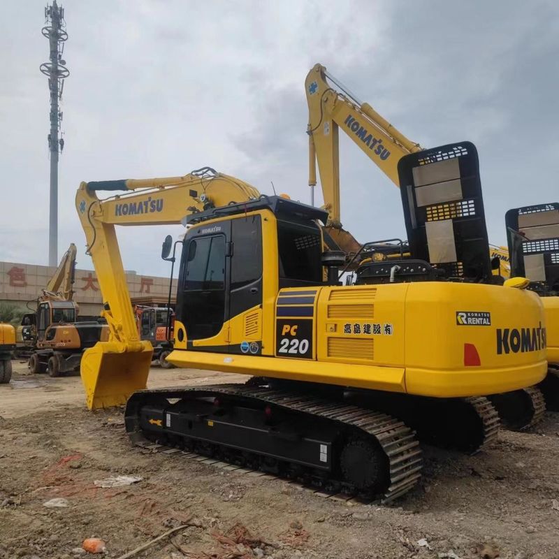 Excavadora Komatsu usada PC220-8 de segunda mão de 22 toneladas