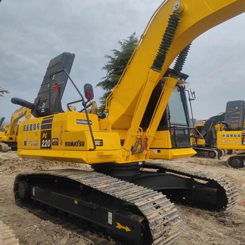 Excavadora Komatsu usada PC220-8 de segunda mão de 22 toneladas