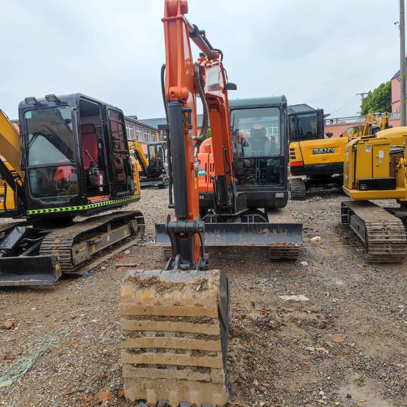 Excavadora mini-crawler de 6 toneladas de segunda mão usada Doosan Digger DX60