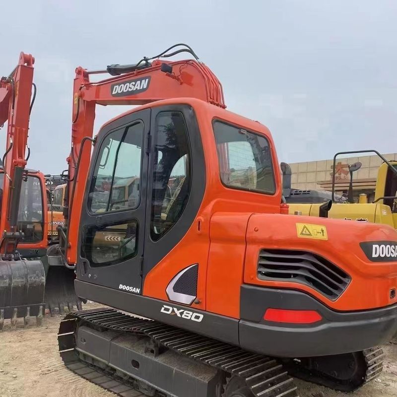 Excavadora mini-crawler de 8 toneladas usada Doosan Digger DX80