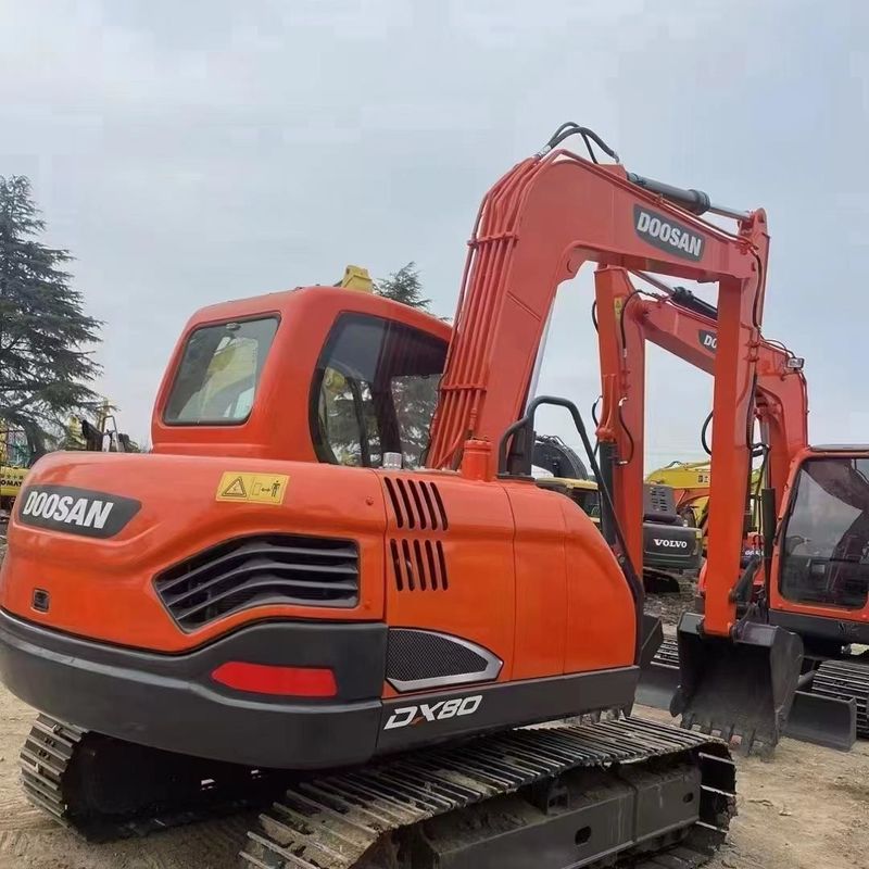 Excavadora mini-crawler de 8 toneladas usada Doosan Digger DX80