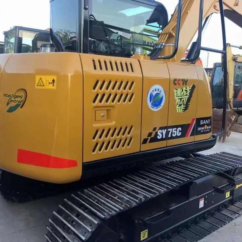 Usado SANY Digger SY75 de segunda mão 7.5ton Pequena espécie Mini Excavadora Crawler