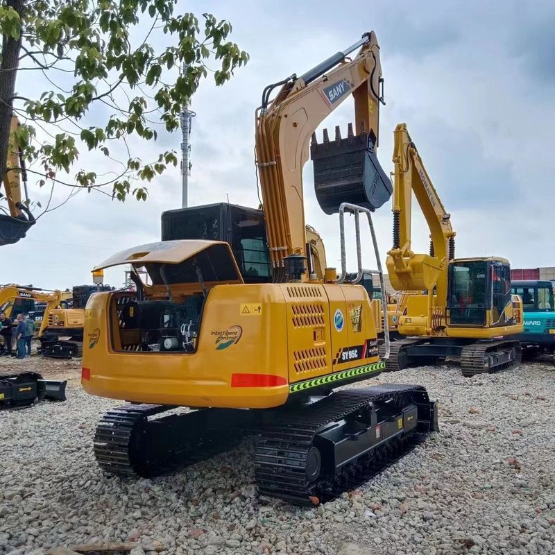Usado SANY Digger SY95C segunda mão 9,5 toneladas Pequena espécie Mini Excavadora Crawler