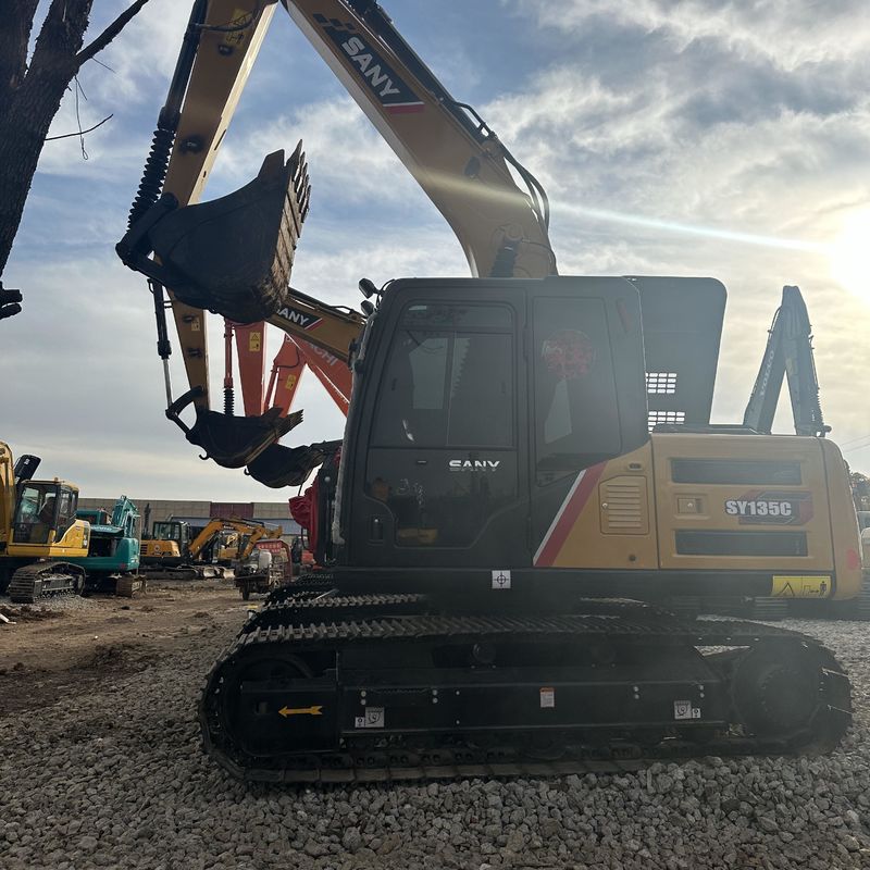 Usado SANY Digger SY135C de segunda mão 13.5 em mini-excavadora de pequeno tipo