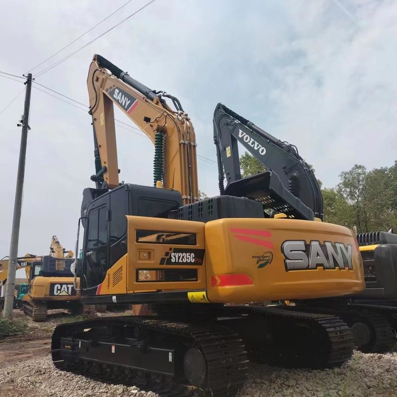 Usado SANY Digger SY235C de segunda mão 23.5 em escavadeira de tipo médio
