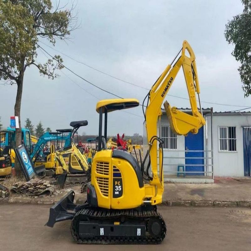 Excavadora de segunda mão Komatsu PC35 Utilizada 3,5 toneladas Pequena espécie Mini Crawler Digger