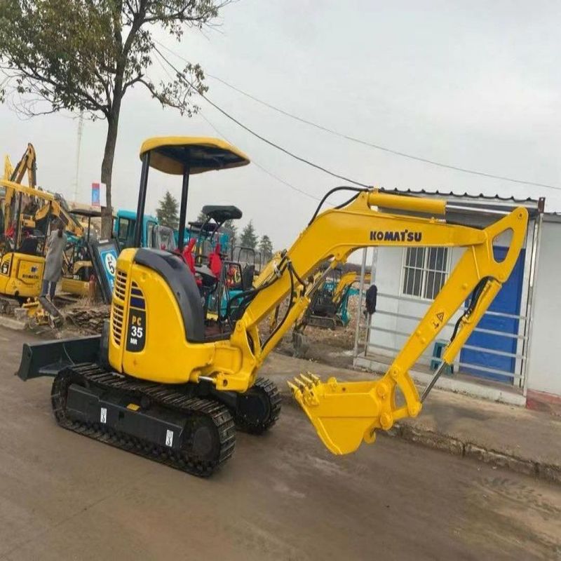 Excavadora de segunda mão Komatsu PC35 Utilizada 3,5 toneladas Pequena espécie Mini Crawler Digger
