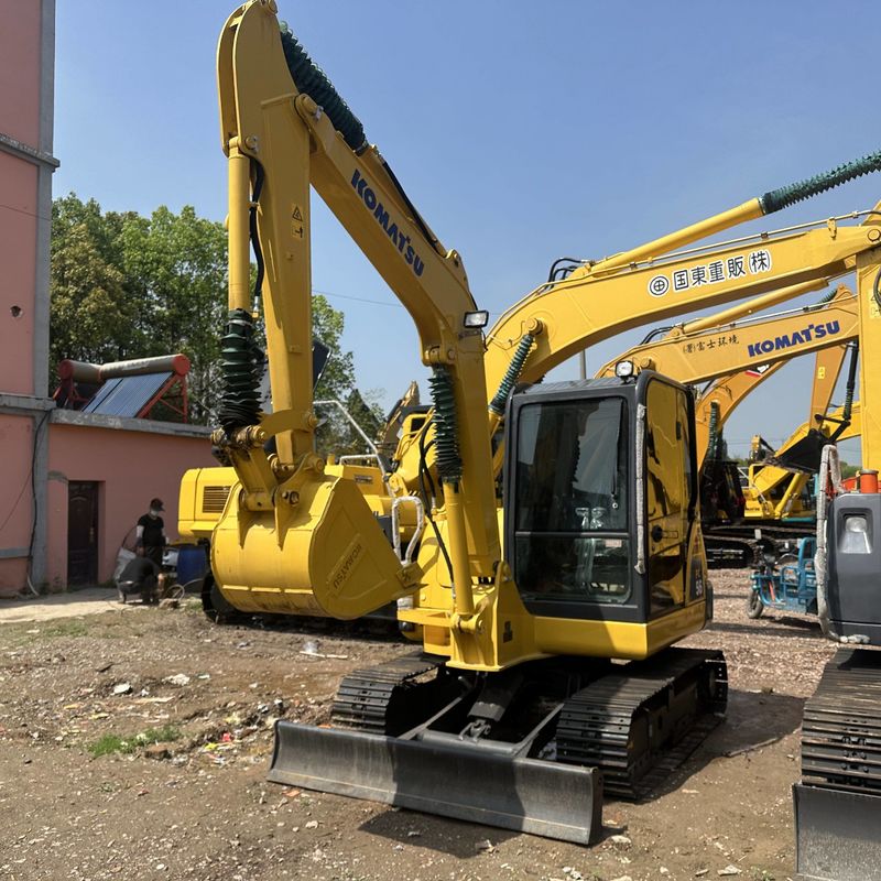 Excavadora Komatsu usada PC56-7 de segunda mão de 5,3 toneladas Pequena espécie Mini Crawler Digger