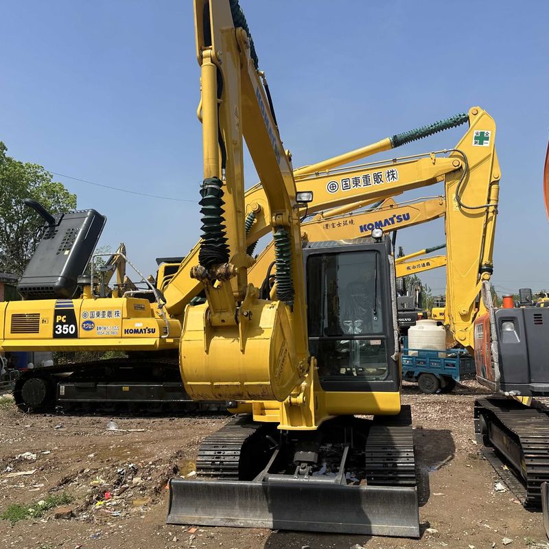 Excavadora Komatsu usada PC56-7 de segunda mão de 5,3 toneladas Pequena espécie Mini Crawler Digger
