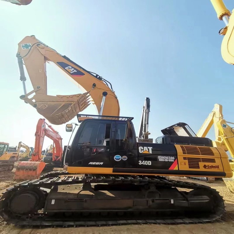 Excavadoras antigas de máquinas CAT 340D 40 toneladas 208kw 1,9m3 Capacidade de balde