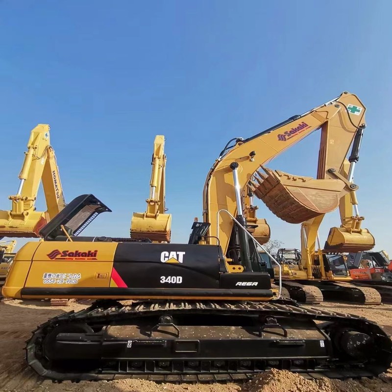 Excavadoras antigas de máquinas CAT 340D 40 toneladas 208kw 1,9m3 Capacidade de balde