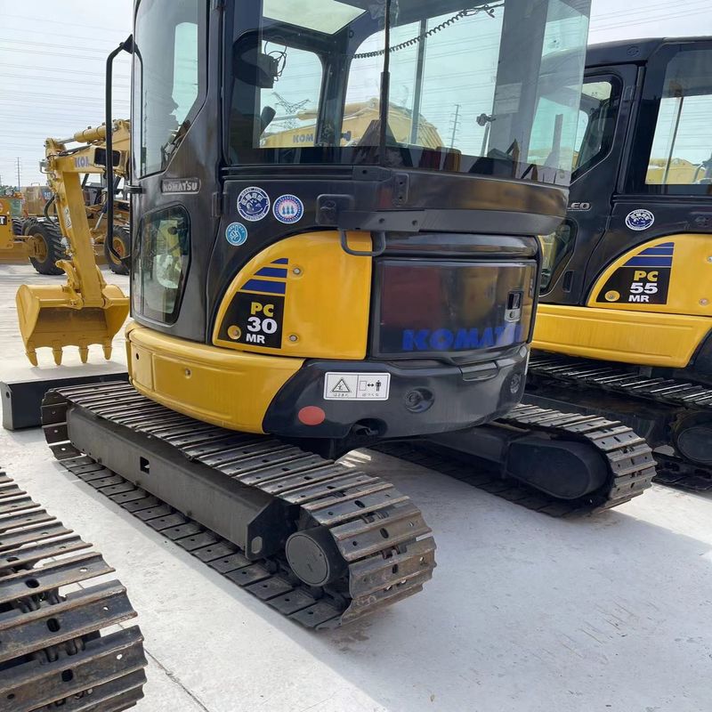 Excavadora Komatsu usada PC30MR Escavação de segunda mão de 3 toneladas