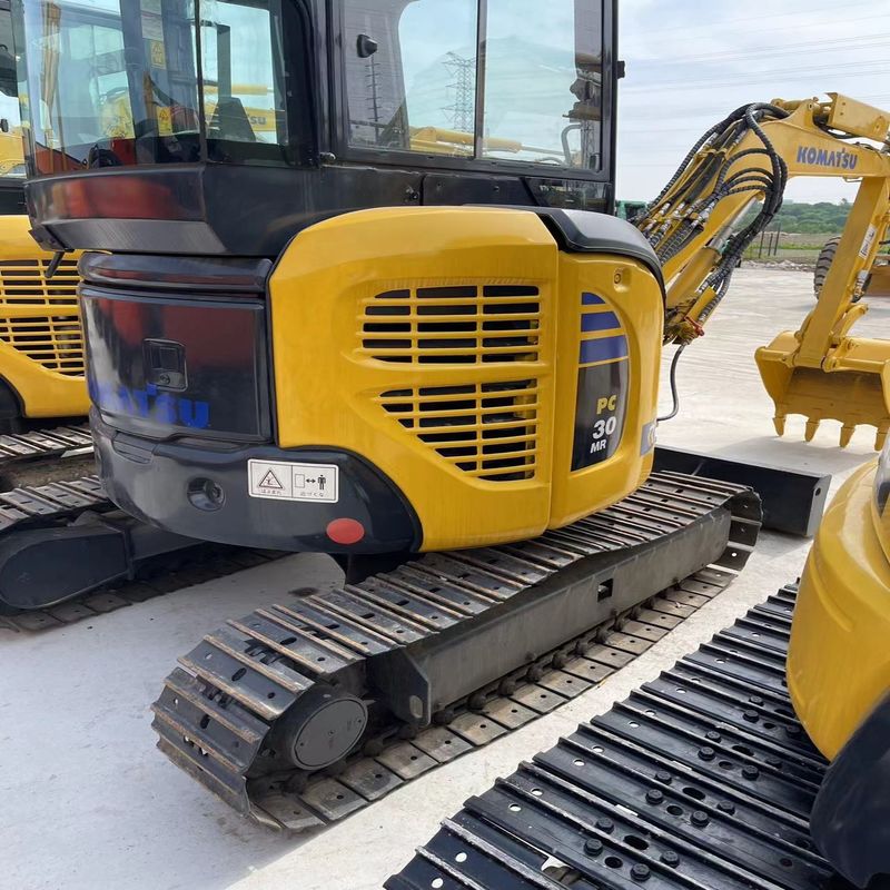 Excavadora Komatsu usada PC30MR Escavação de segunda mão de 3 toneladas