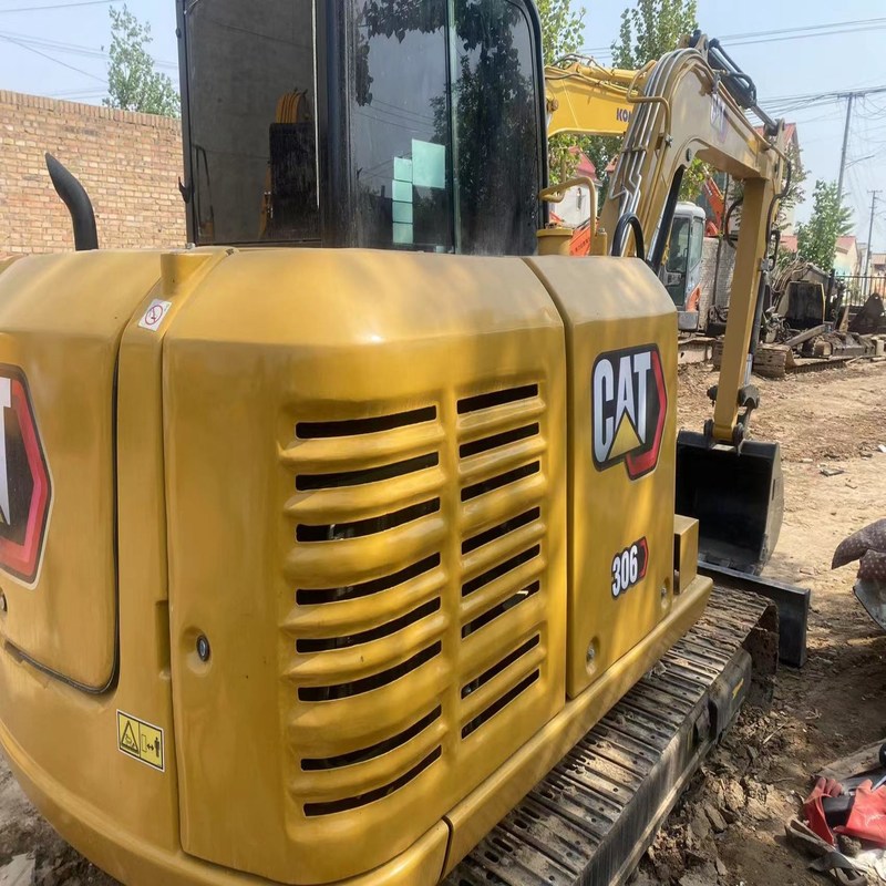 Excavadora usada CAT 306E de 6 toneladas de segunda mão 34,7kw com balde de 0,25m3