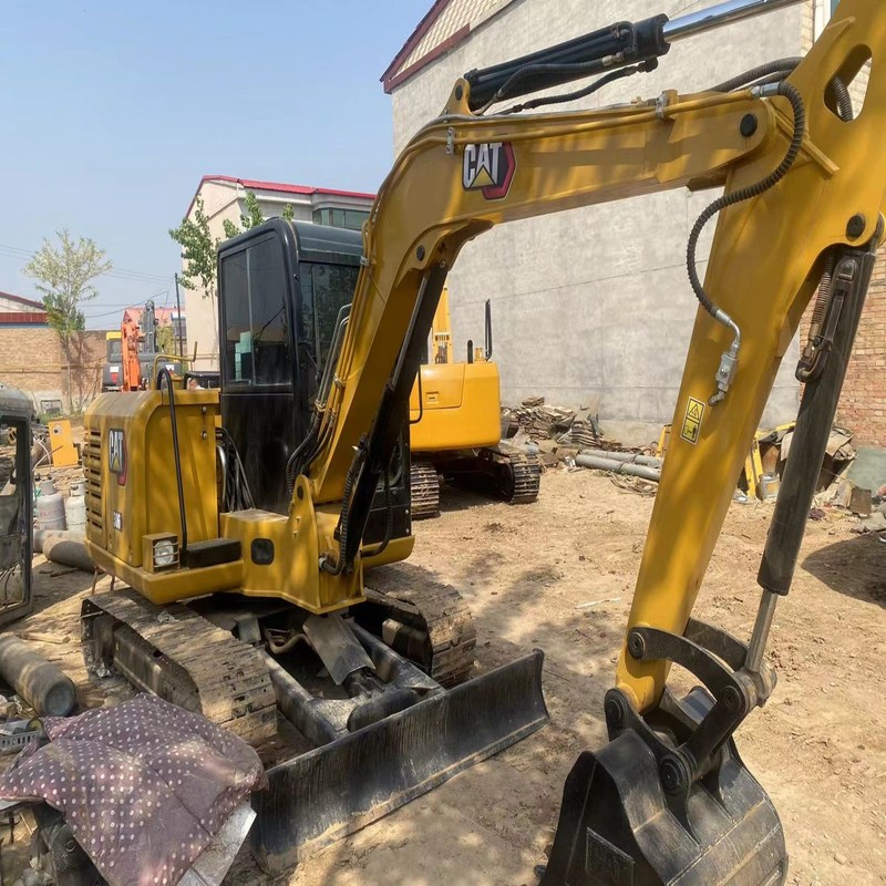 Excavadora usada CAT 306E de 6 toneladas de segunda mão 34,7kw com balde de 0,25m3