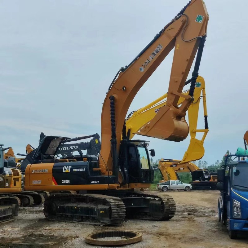 Excavadora grande usada CAT 330D2 30 Ton Crawler Digger 156kw com 1.54m3 balde