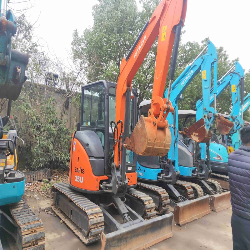 Excavadora Usada Original Hitachi ZX35 de segunda mão Hidráulica 3,5 toneladas Mini Digger 22,3kw