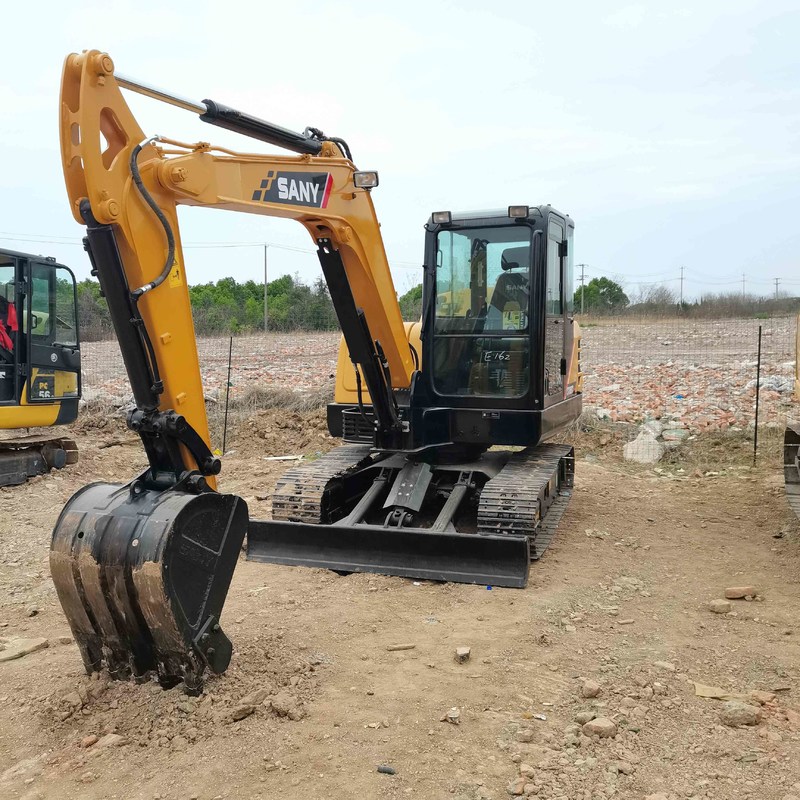 Excavadora SANY Digger SY60 de segunda mão de 6 toneladas de pequeno tipo Mini Crawler Excavator 36kw