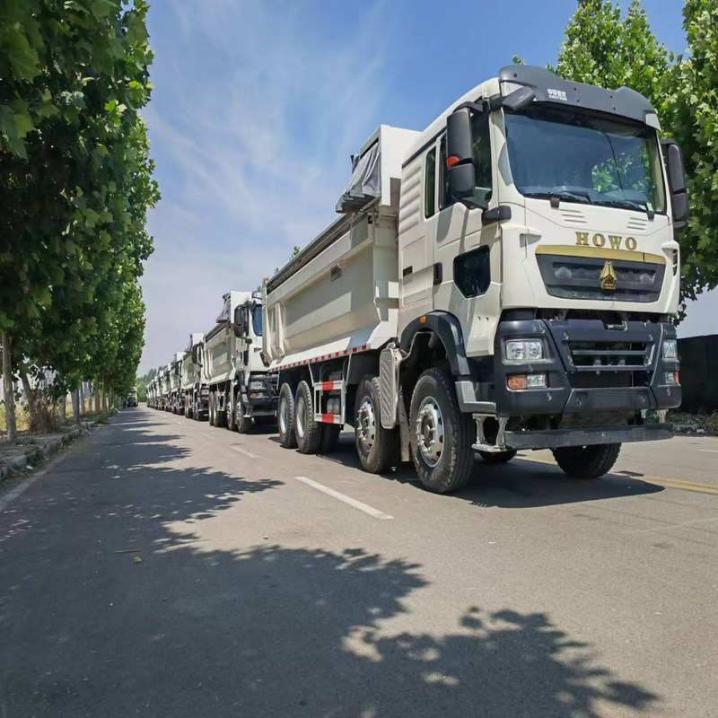 Caminhão de descarga usado Howo TX Sinotruk Howo 8x4 Tipper 12 Wheeler diesel manual