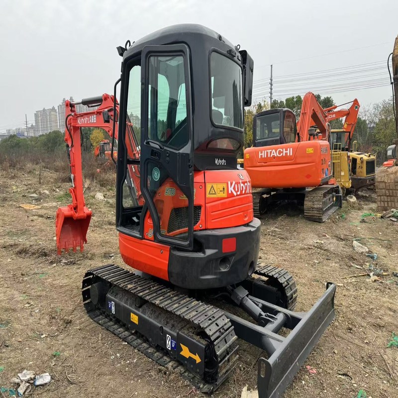 Excavadora de segunda mão Kubota Digger U35 Usada 3,5 toneladas Pequena Mini Excavadora de tipo Mini Crawler 18,5kw