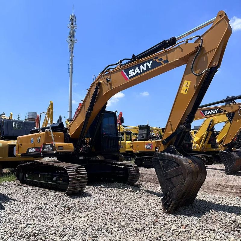 SANY Digger SY215C usado 21.5 em escavadeira de tipo médio