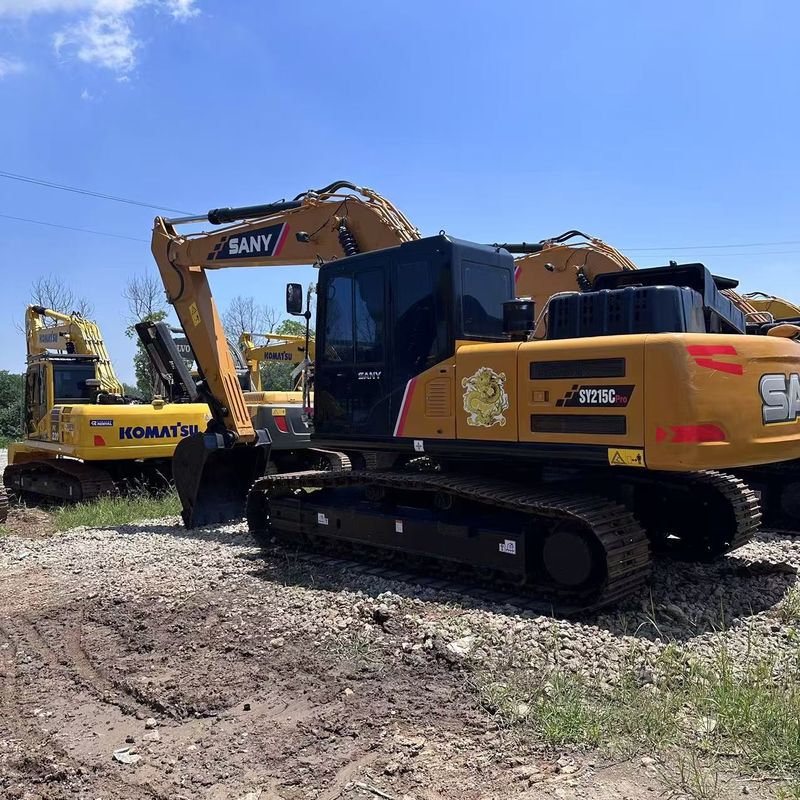 SANY Digger SY215C usado 21.5 em escavadeira de tipo médio