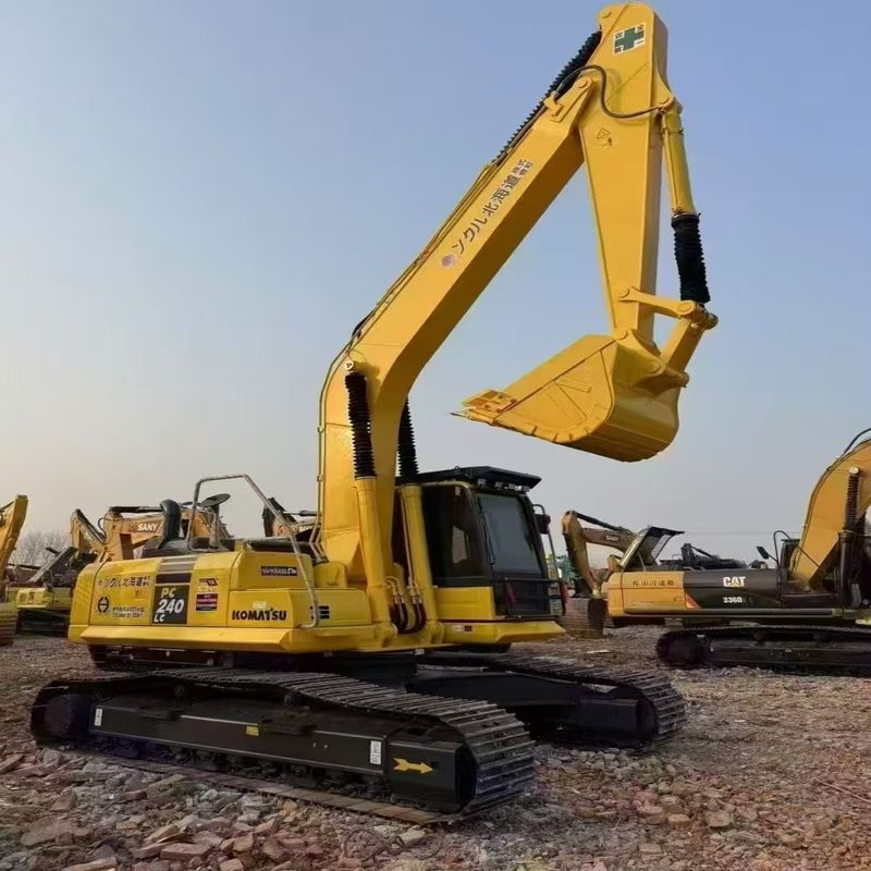 Excavadora Komatsu de segunda mão PC240 Excavadora de tipo médio de 24 toneladas