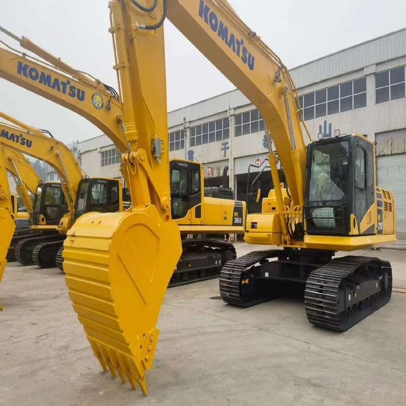 Excavadora Komatsu usada PC210 de segunda mão de 21 toneladas