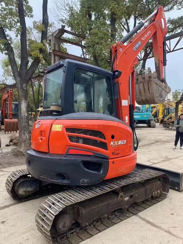 Excavadora Kubota Digger KX163 de segunda mão de 5,5 toneladas Mini Excavadora de pequeno tipo 35,5kw