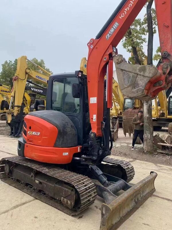 Excavadora Kubota Digger KX163 de segunda mão de 5,5 toneladas Mini Excavadora de pequeno tipo 35,5kw