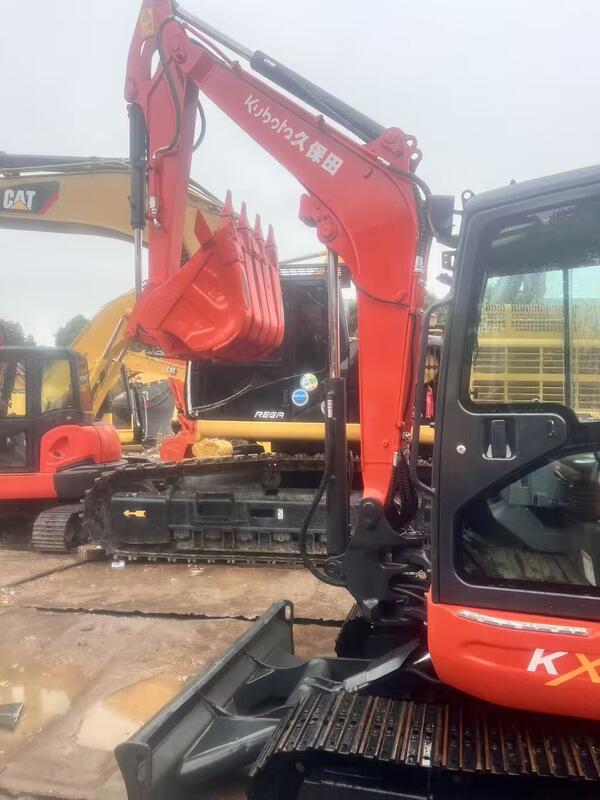 Excavadora Kubota Digger KX163 Usada 5,5 toneladas Pequena Excavadora Mini Crawler 35,5kw com balde de 0,19m3