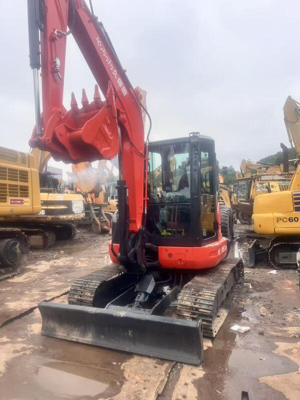 Excavadora Kubota Digger KX163 Usada 5,5 toneladas Pequena Excavadora Mini Crawler 35,5kw com balde de 0,19m3